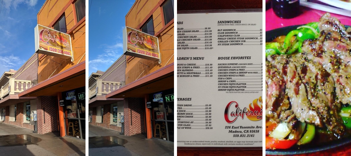California Grill Menu